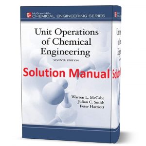 download free solution manual of Unit Operations of Chemical Engineering 7th edition by Julin Smith book in pdf format