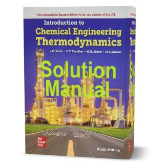 Introduction to Chemical Engineering Thermodynamics 8th Edition ...