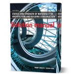 Instructors Solutions for Statics and Strength of Materials for Architecture and Building Construction 4th edition Onouye Kane 2011