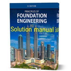 Solution Manual for Principles of Foundation Engin9th SI F. B. Das Q. Sivakugan pdf