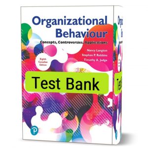 organizational behaviour concepts controversies applications eighth ( 8th ) Canadian edition test bank