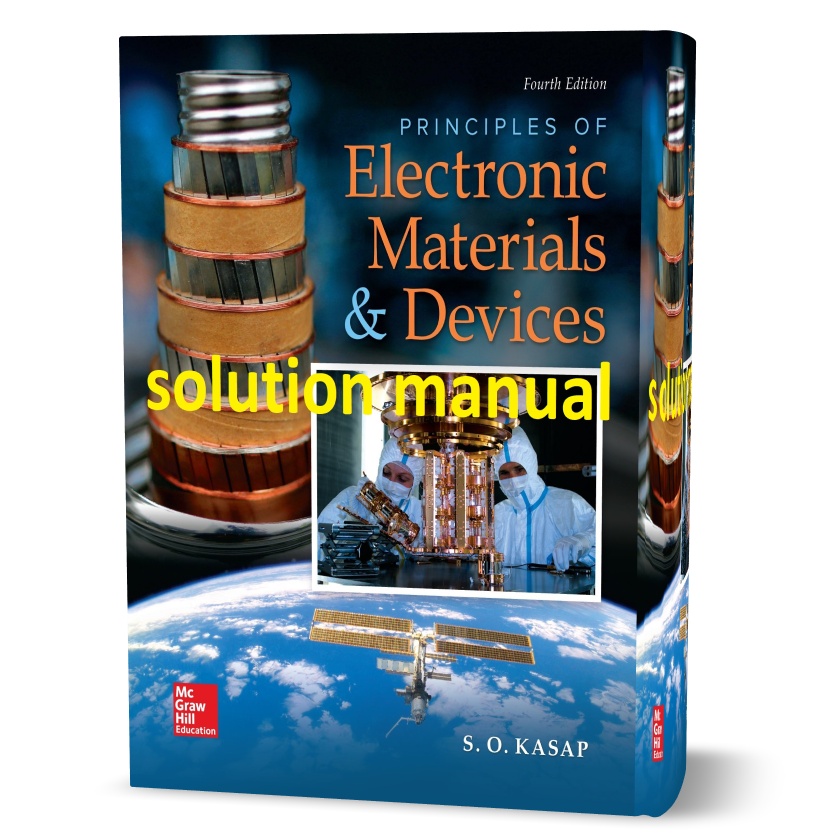 principles of electronic materials and devices Kasap 4th edition solutions manual pdf