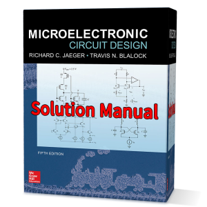 Download free pdf of microelectronic circuit design Jaeger 5th edition solution manual 2015 | Richard C. Jaeger and Travis N. Blalock solutions gioumeh